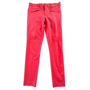 Gap Slim Pants Womens 10 Tall Skinny Red Workwear Preppy Minimalist Indie Artsy